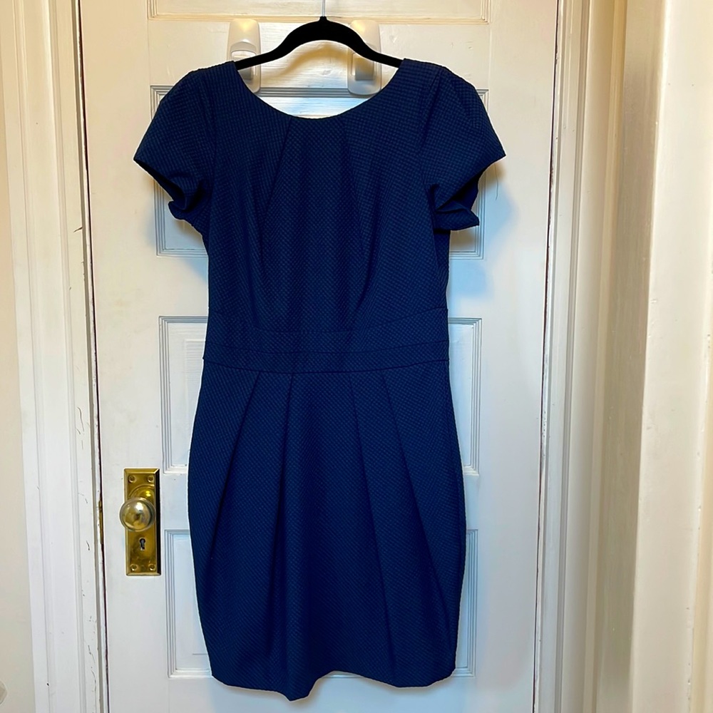 Wolf and Whistle London blue sheath dress